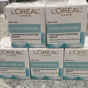 L'Oreal Paris Hydra-Renewal Continuous Facial Moisturizer 1.7 oz each
